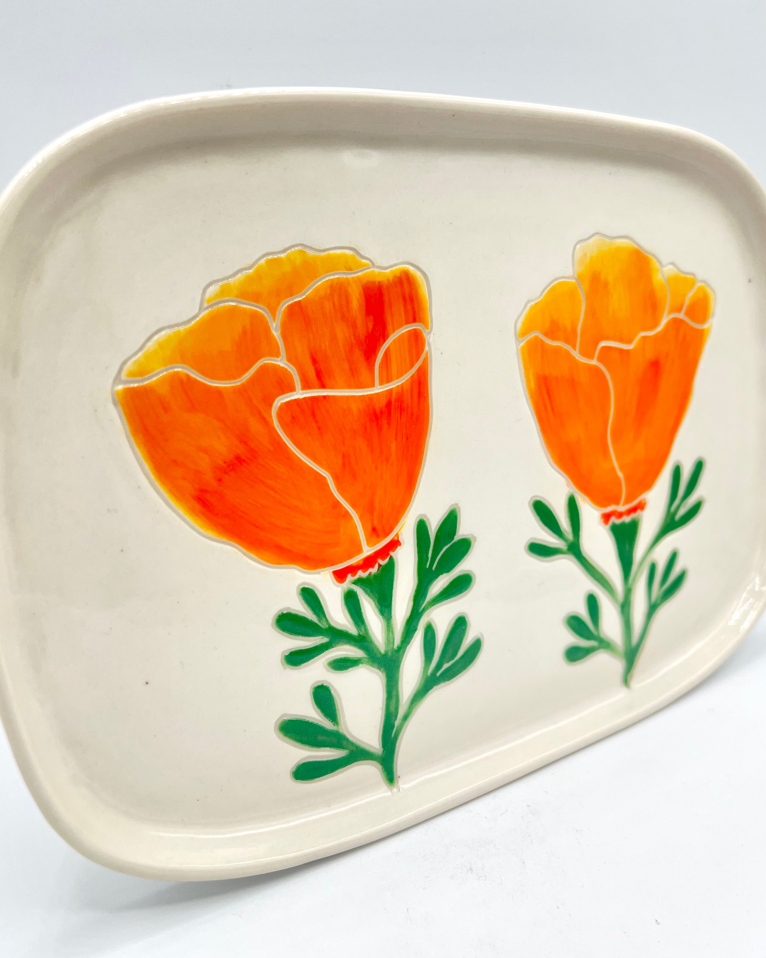 California Poppy Plate