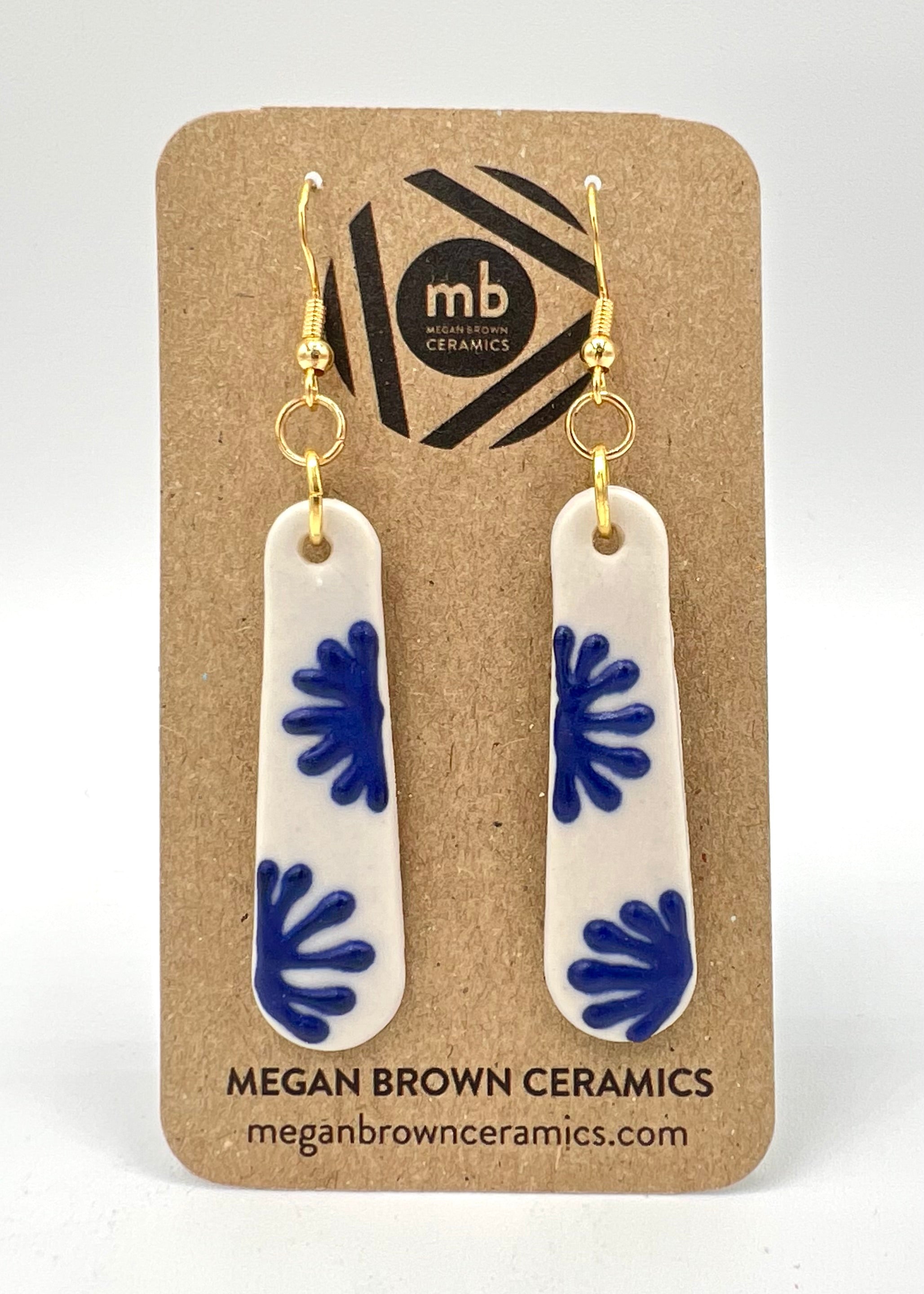 Blue Starburst Earrings