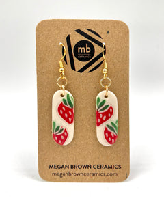 Strawberry Cameo Earrings