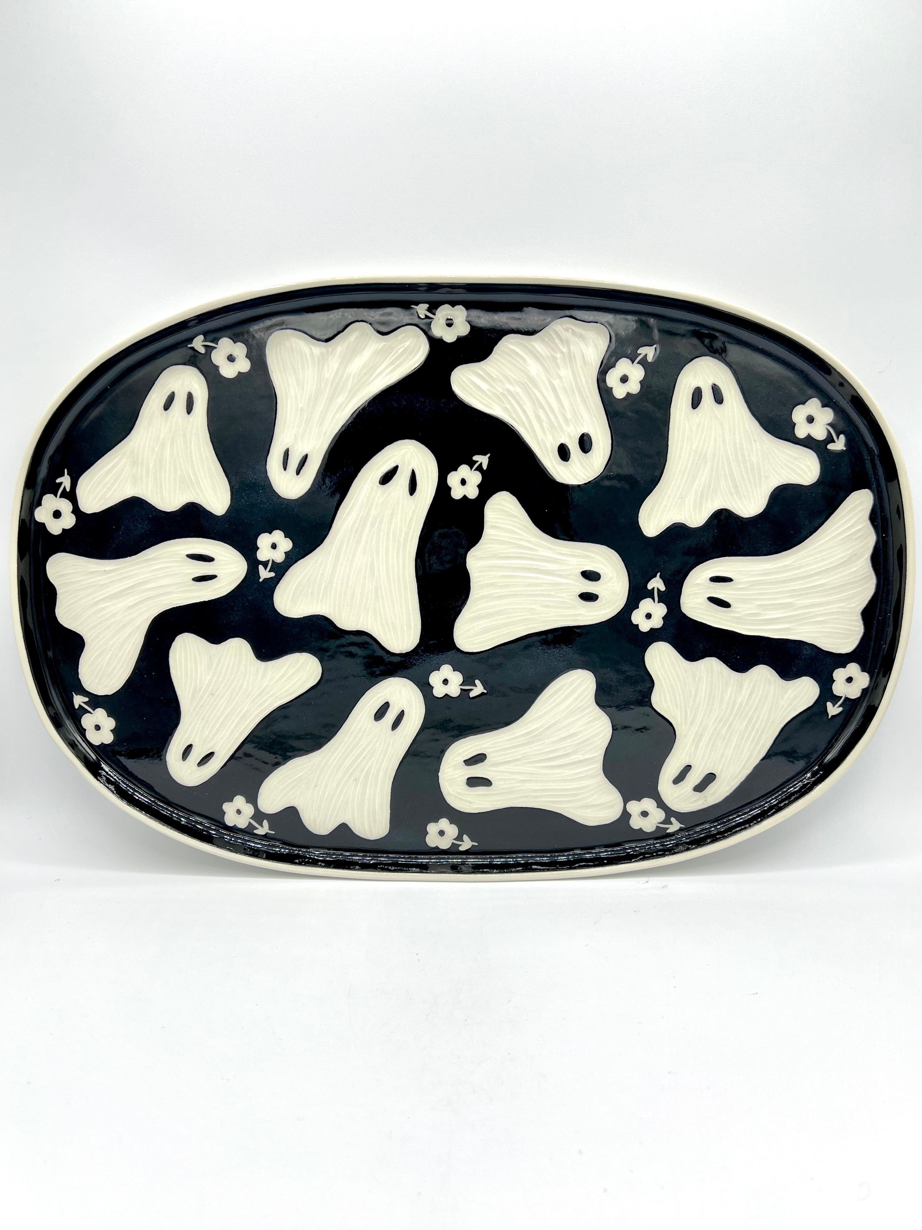 Floral Ghost Platter