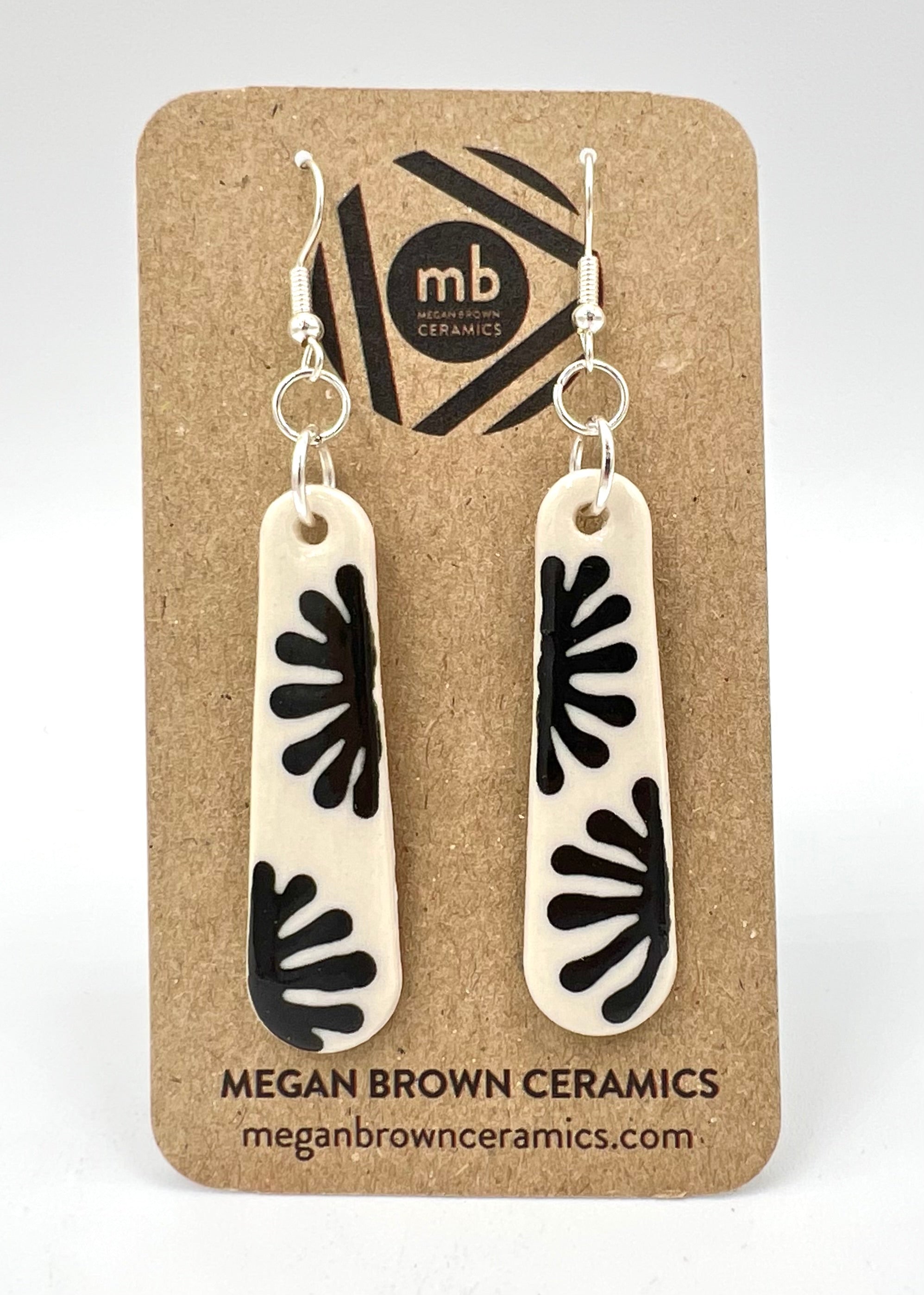 Black Starburst Earrings