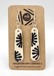 Black Starburst Earrings