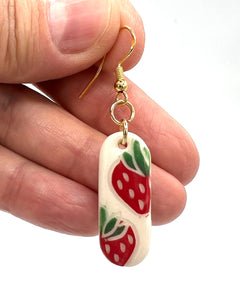Strawberry Cameo Earrings