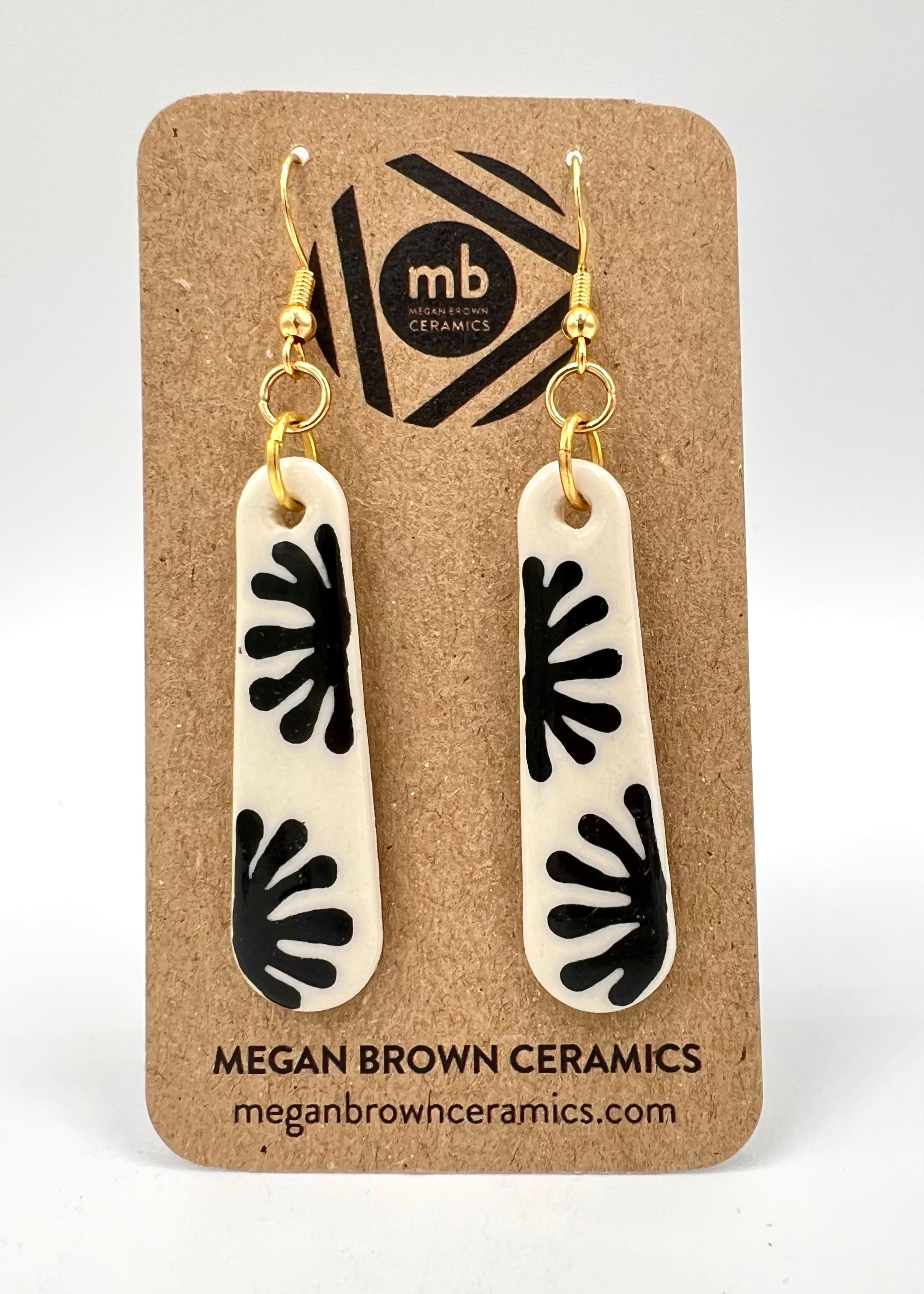 Black Starburst Earrings