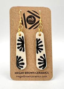 Black Starburst Earrings