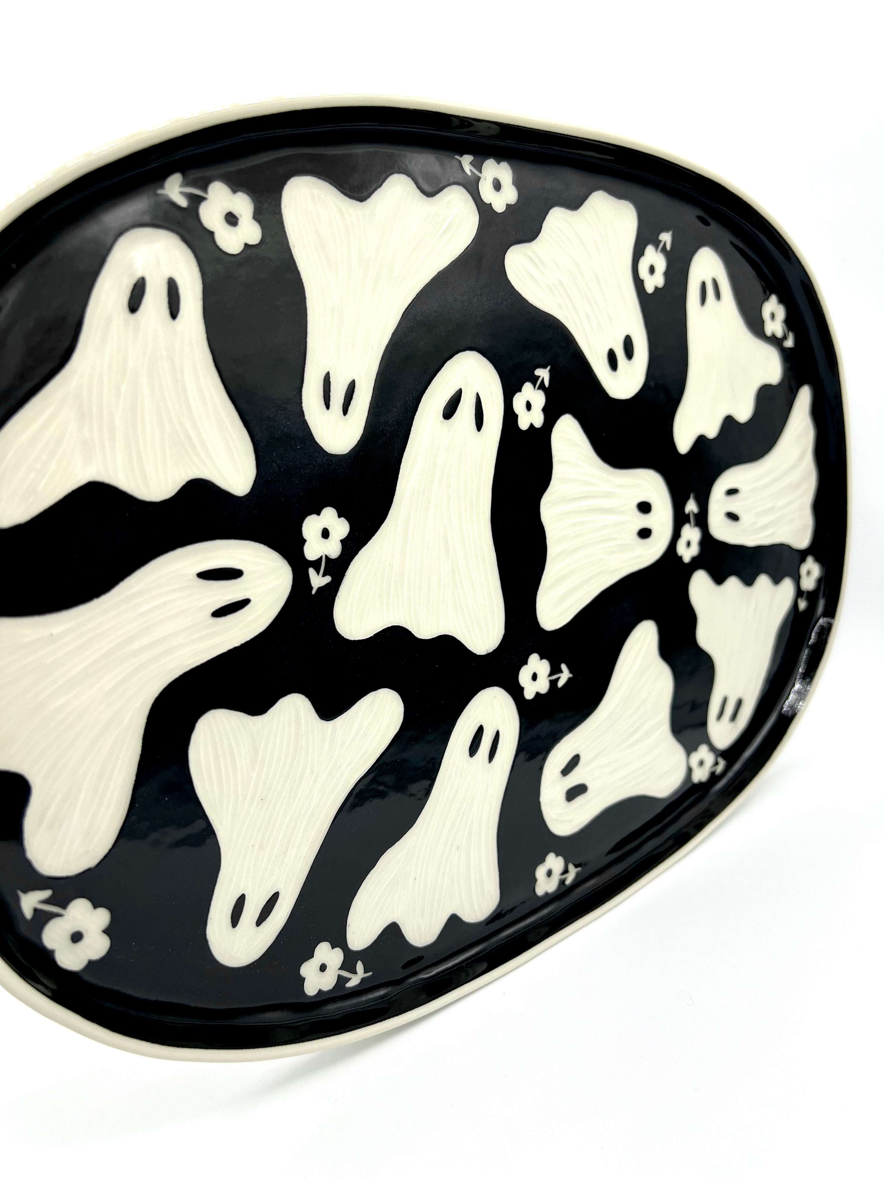 Floral Ghost Platter