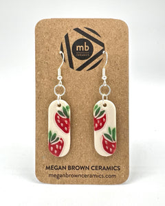 Strawberry Cameo Earrings