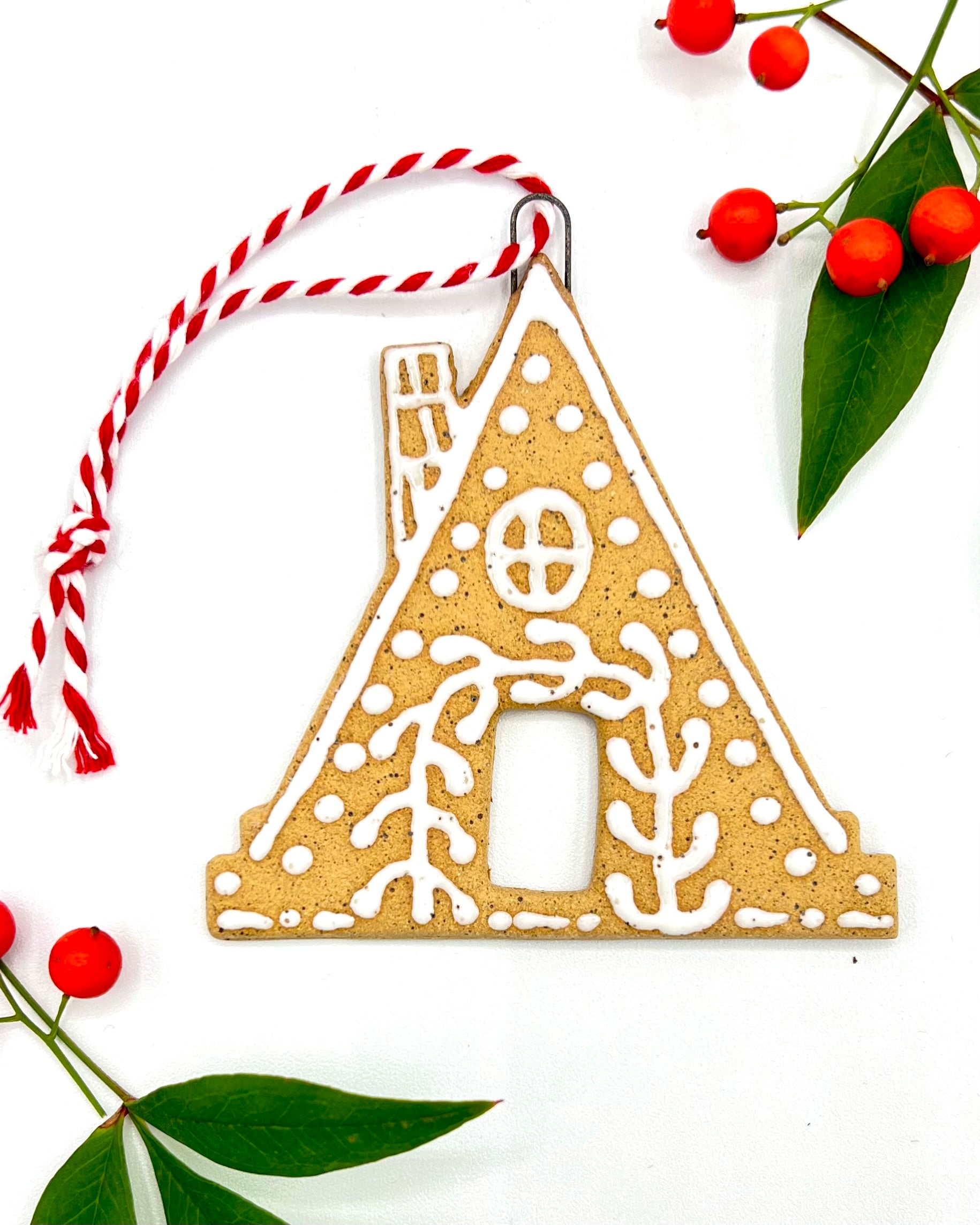 A-Frame Gingerbread Ornament