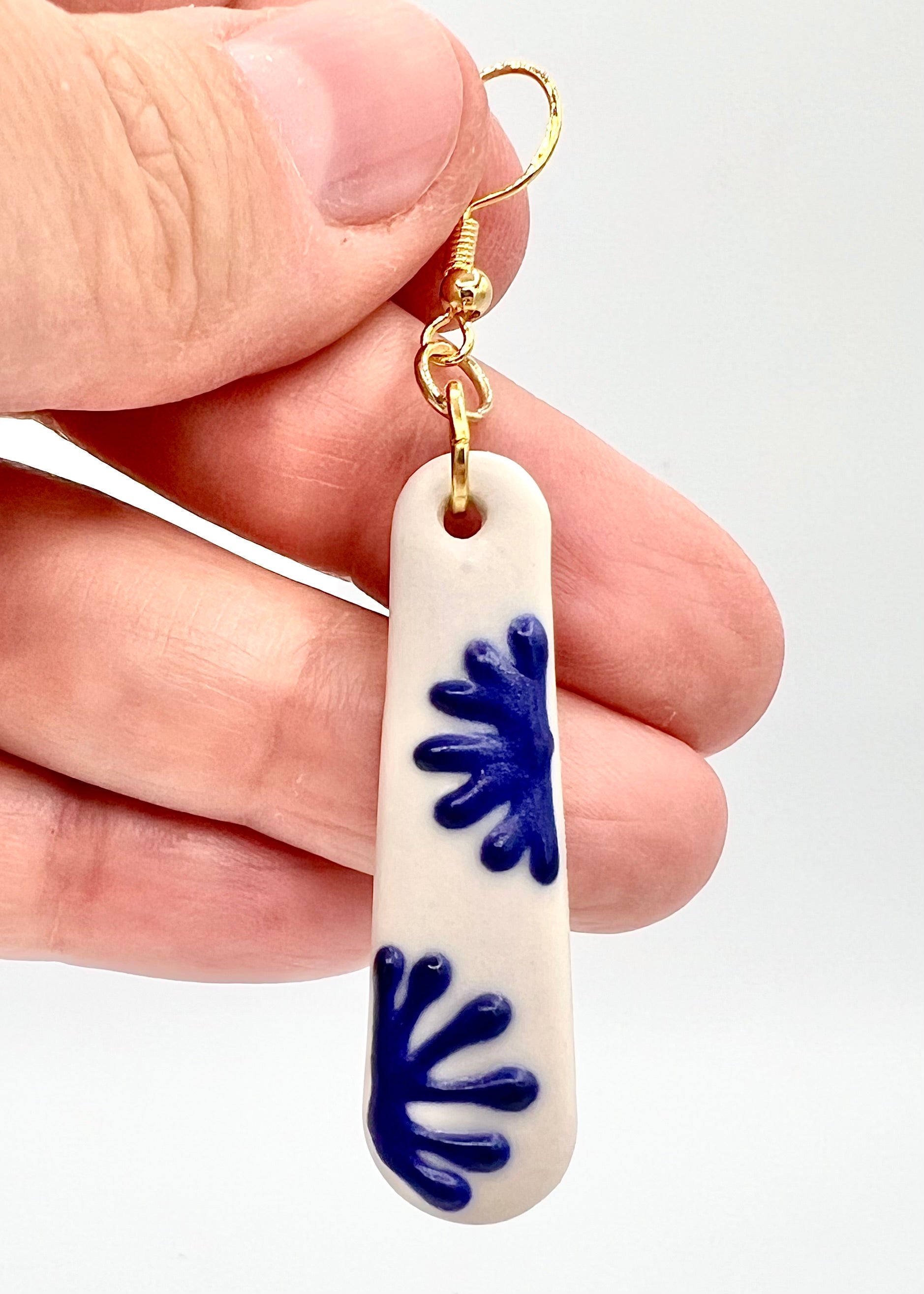 Blue Starburst Earrings