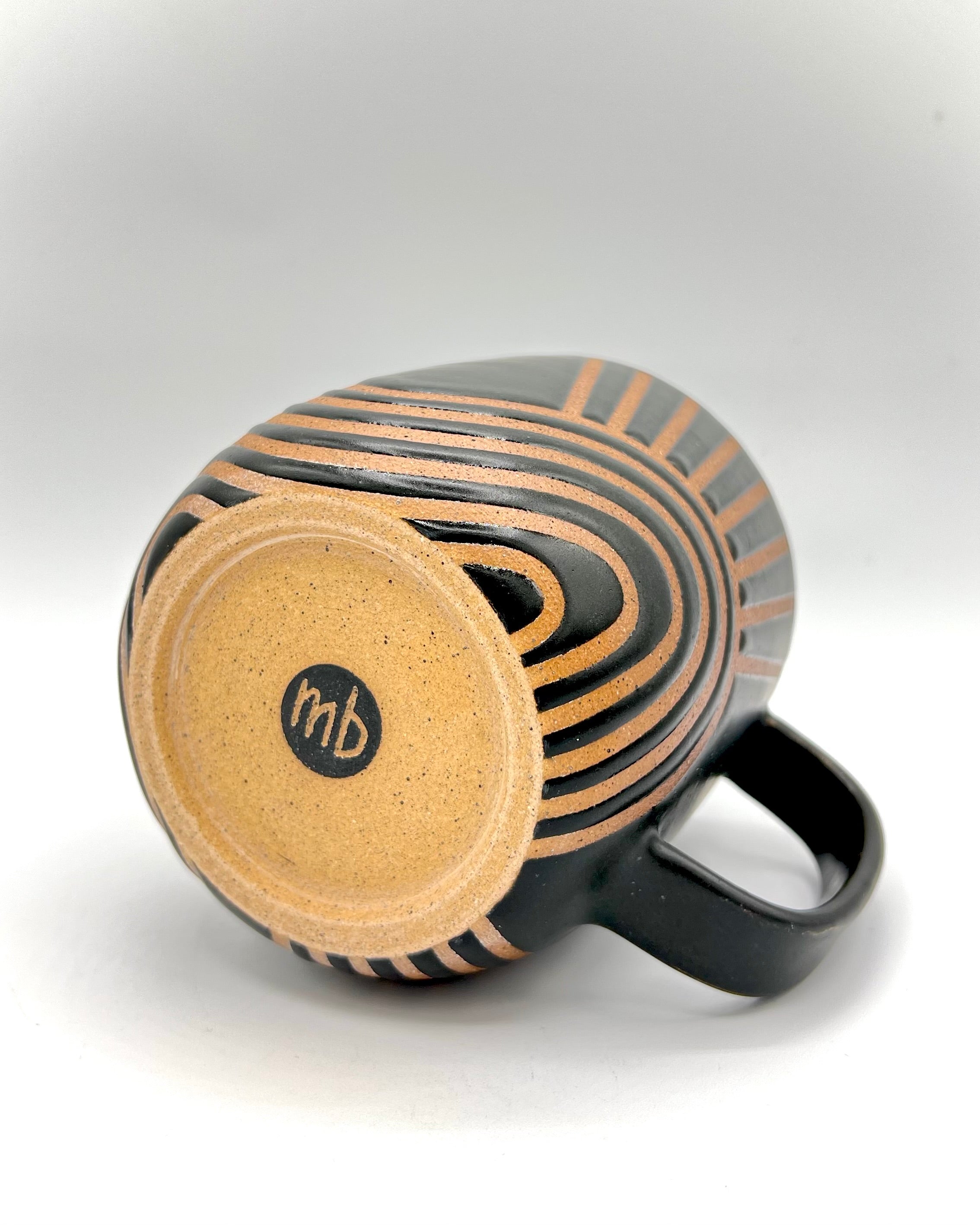 Black Matte Sunrise Cappuccino Mug