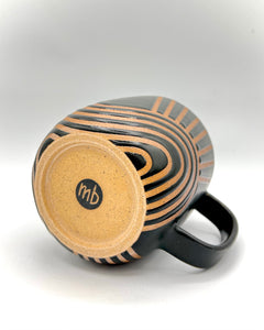 Black Matte Sunrise Cappuccino Mug