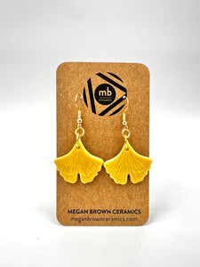 Ginkgo Leaf Earrings